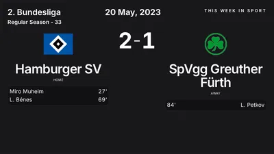 Report: Hamburger SV vs SpVgg Greuther Fürth (2023-05-20)