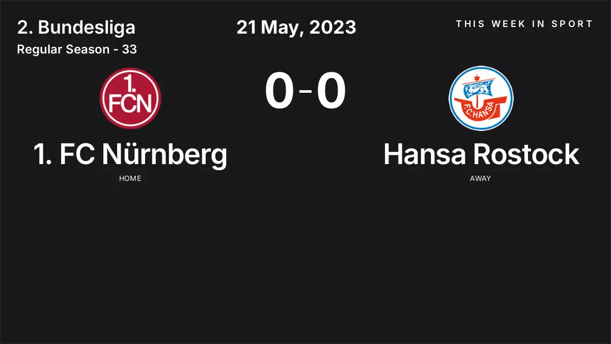 Report: 1. FC Nürnberg vs Hansa Rostock (2023-05-21)
