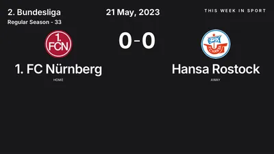 Report: 1. FC Nürnberg vs Hansa Rostock (2023-05-21)