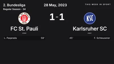Report: FC St. Pauli vs Karlsruher SC (2023-05-28)