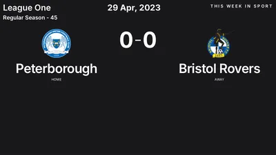 Report: Peterborough vs Bristol Rovers (2023-04-29)