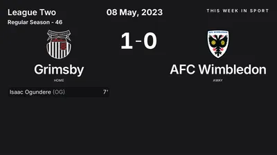 Report: Grimsby vs AFC Wimbledon (2023-05-08)