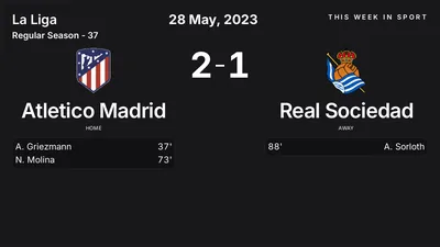 Report: Atletico Madrid vs Real Sociedad (2023-05-28)