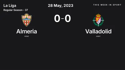 Report: Almeria vs Valladolid (2023-05-28)
