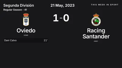 Report: Oviedo vs Racing Santander (2023-05-21)