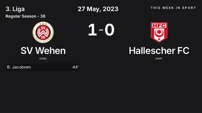 Report: SV Wehen vs Hallescher FC (2023-05-27)