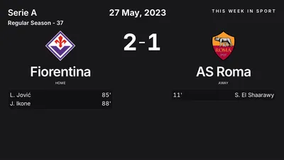 Report: Fiorentina vs AS Roma (2023-05-27)