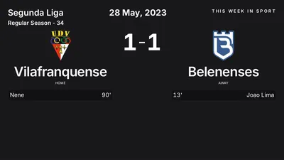 Report: Vilafranquense vs Belenenses (2023-05-28)