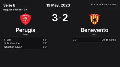 Report: Perugia vs Benevento (2023-05-19)