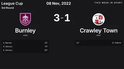 Report: Burnley vs Crawley Town (2022-11-08)