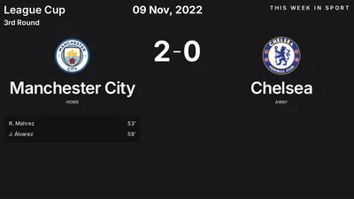 Report: Manchester City vs Chelsea (2022-11-09)