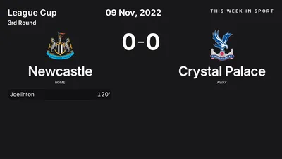 Report: Newcastle vs Crystal Palace (2022-11-09)