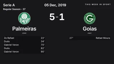 Report: Palmeiras vs Goias (2019-12-05)