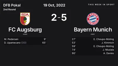 Report: FC Augsburg vs Bayern Munich (2022-10-19)