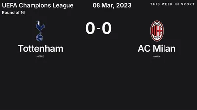 Report: Tottenham vs AC Milan (2023-03-08)