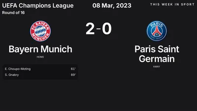 Report: Bayern Munich vs Paris Saint Germain (2023-03-08)