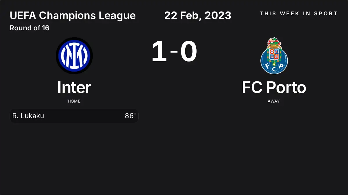 Report: Inter vs FC Porto (2023-02-22)