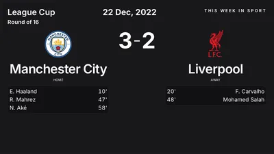 Report: Manchester City vs Liverpool (2022-12-22)