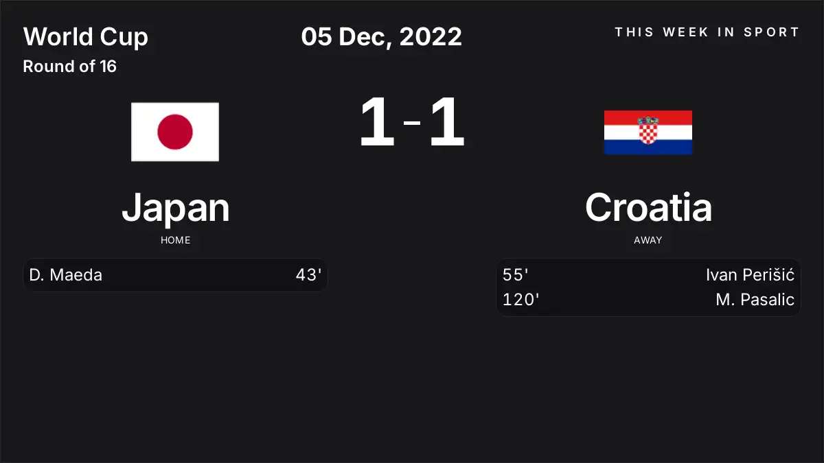 Report: Japan vs Croatia (2022-12-05)