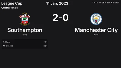 Report: Southampton vs Manchester City (2023-01-11)
