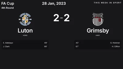 Report: Luton vs Grimsby (2023-01-28)