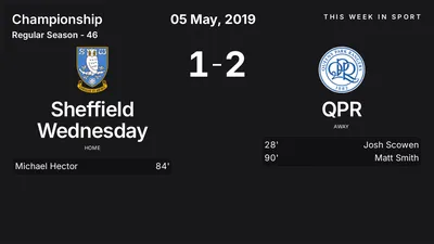 Report: Sheffield Wednesday vs QPR (2019-05-05)