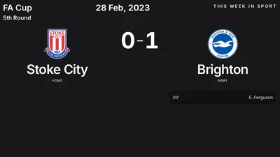 Report: Stoke City vs Brighton (2023-02-28)